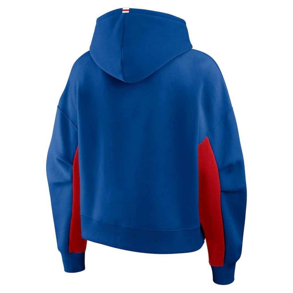 New York Rangers Fanatics Women's Back Check Boxy Hoodie Discount