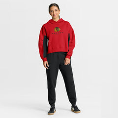 Chicago Blackhawks Fanatics Women's Back Check Boxy Hoodie Sale