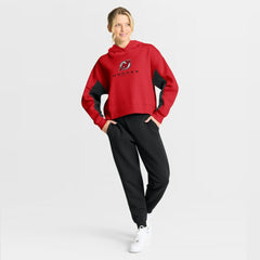 New Jersey Devils Fanatics Women's Back Check Boxy Hoodie Outlet