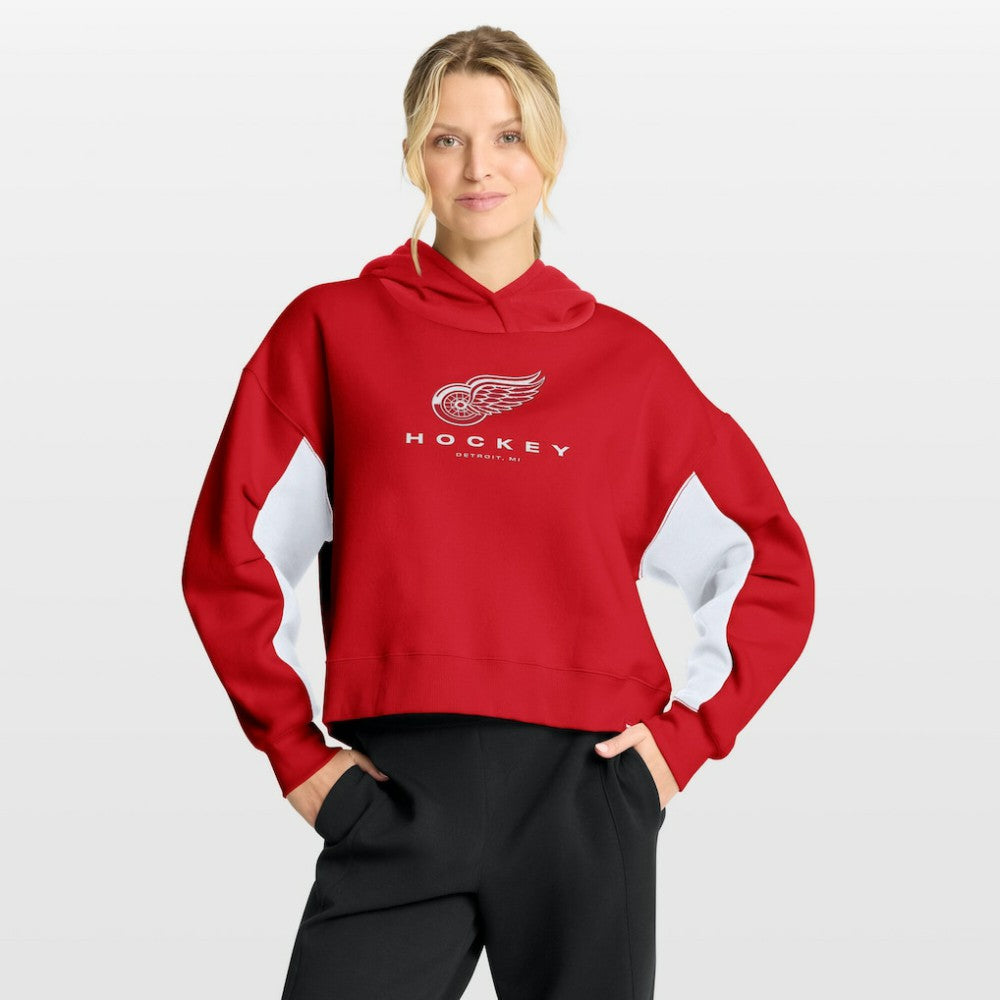 Detroit Red Wings Fanatics Women's Back Check Boxy Hoodie For Sale
