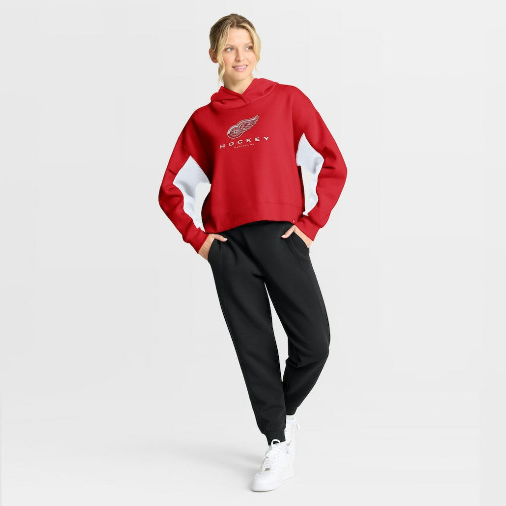 Detroit Red Wings Fanatics Women's Back Check Boxy Hoodie For Sale