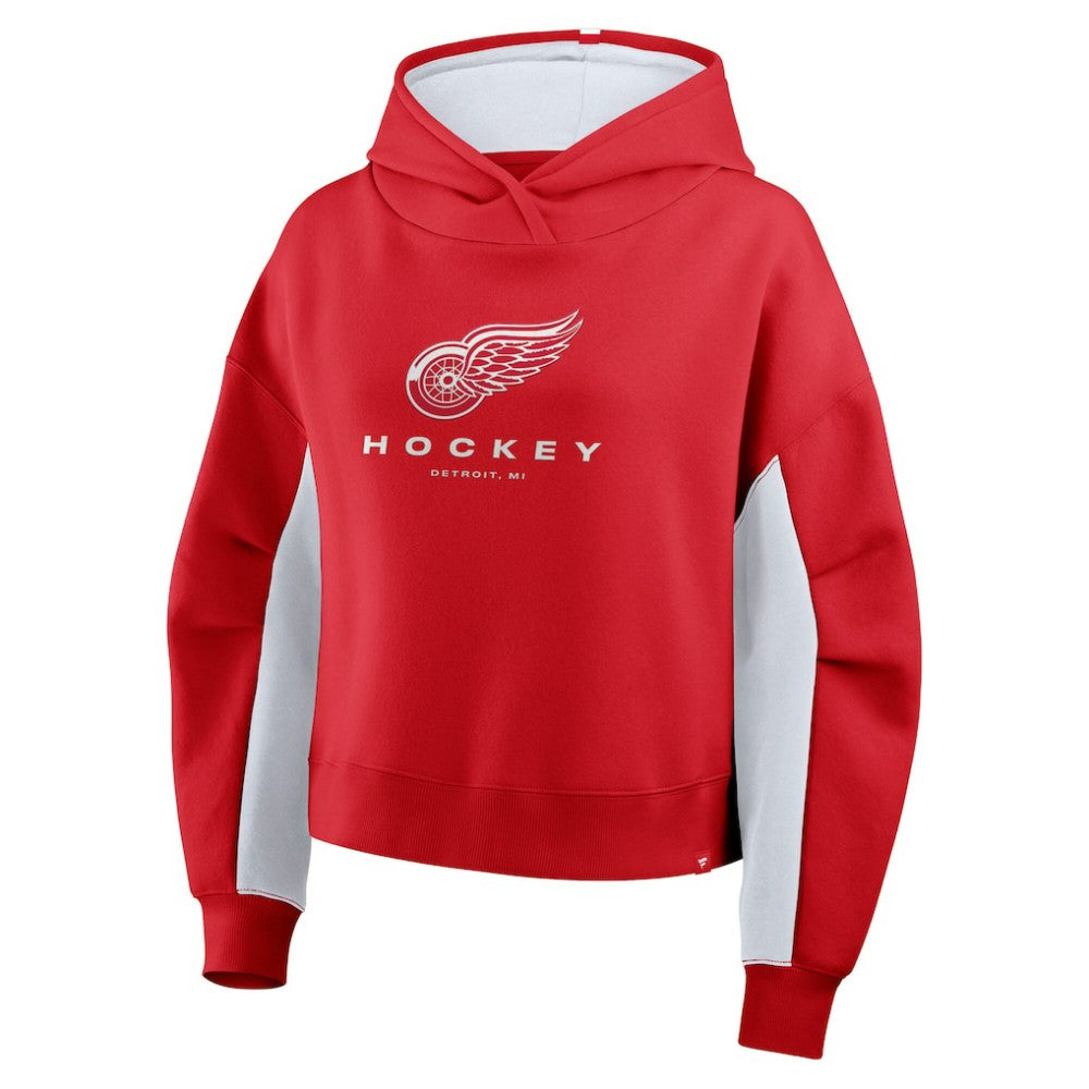 Detroit Red Wings Fanatics Women's Back Check Boxy Hoodie For Sale