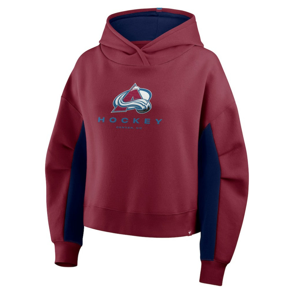 Colorado Avalanche Fanatics Women's Back Check Boxy Hoodie Outlet
