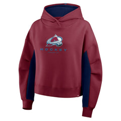 Colorado Avalanche Fanatics Women's Back Check Boxy Hoodie Outlet