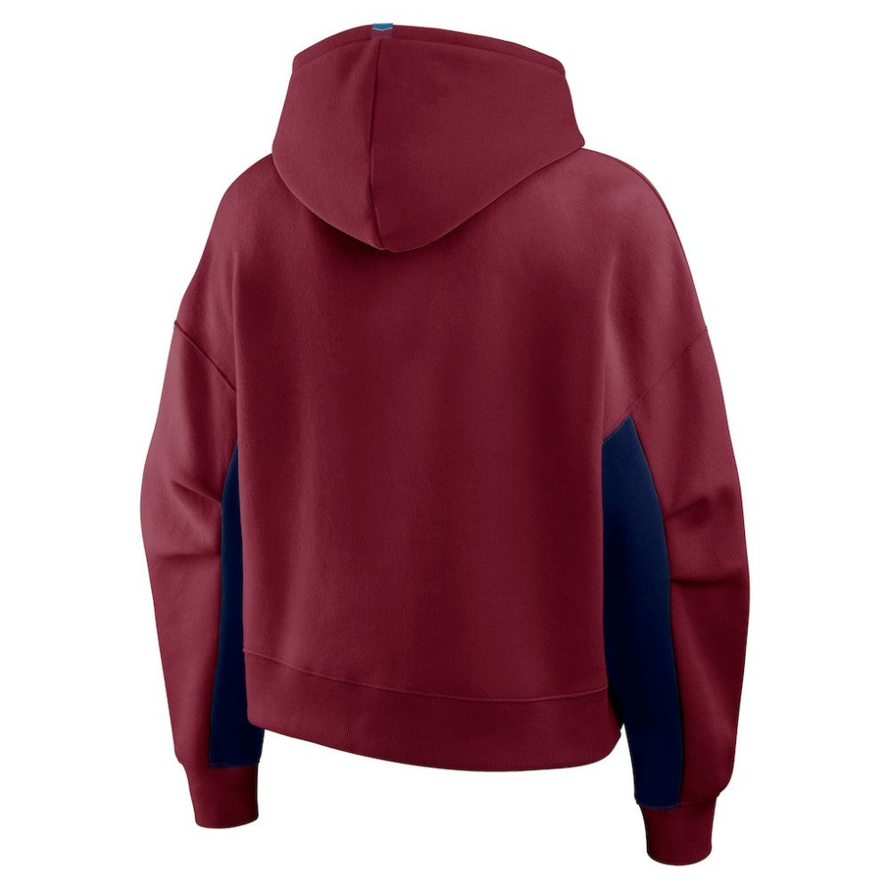 Colorado Avalanche Fanatics Women's Back Check Boxy Hoodie Outlet