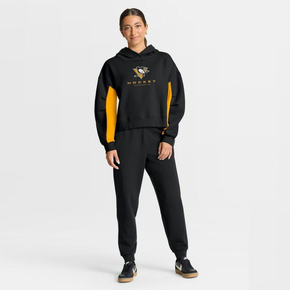 Pittsburgh Penguins Fanatics Women's Back Check Boxy Hoodie Outlet