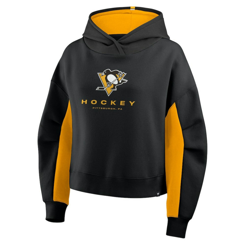 Pittsburgh Penguins Fanatics Women's Back Check Boxy Hoodie Outlet