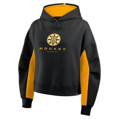 Boston Bruins Fanatics Women's Back Check Boxy Hoodie On Sale
