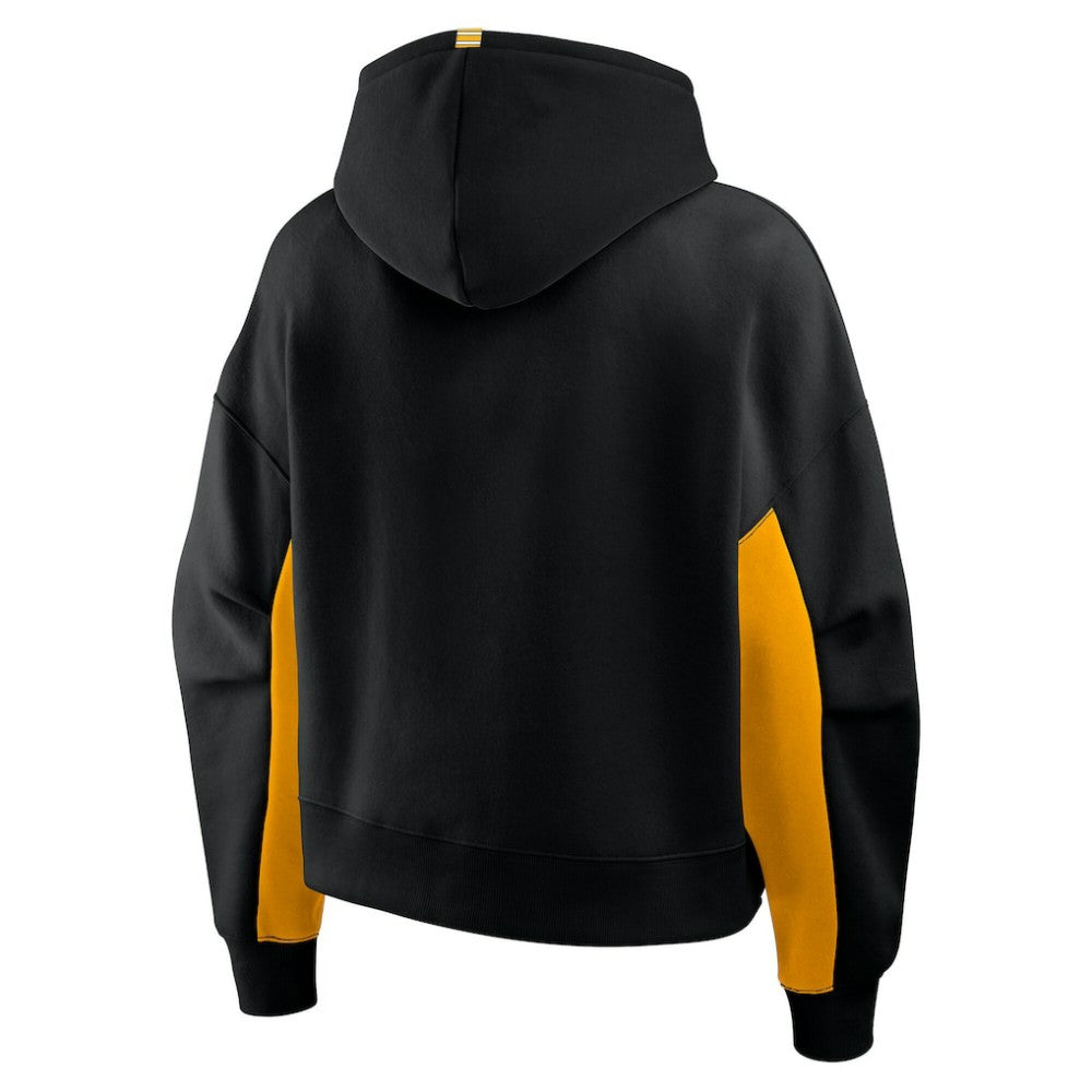 Boston Bruins Fanatics Women's Back Check Boxy Hoodie On Sale