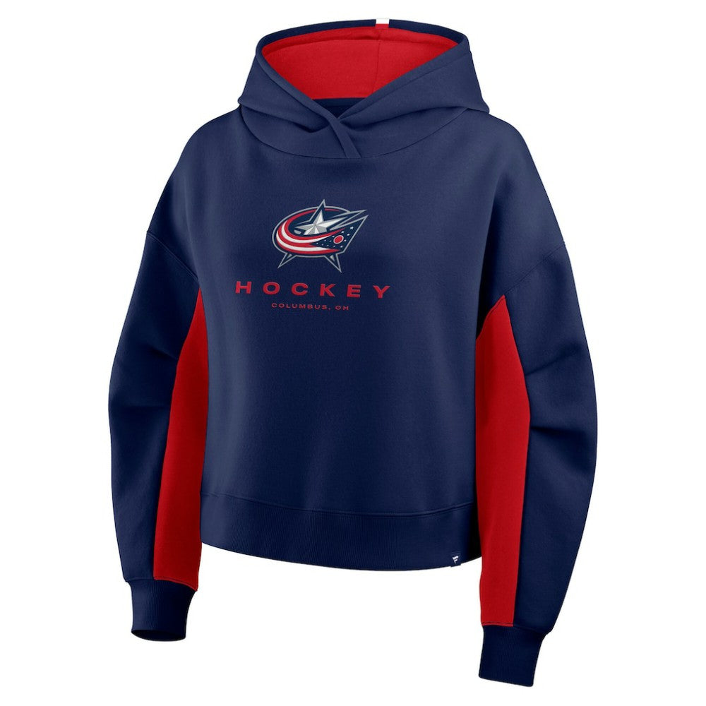 Columbus Blue Jackets Fanatics Women's Back Check Boxy Hoodie Discount