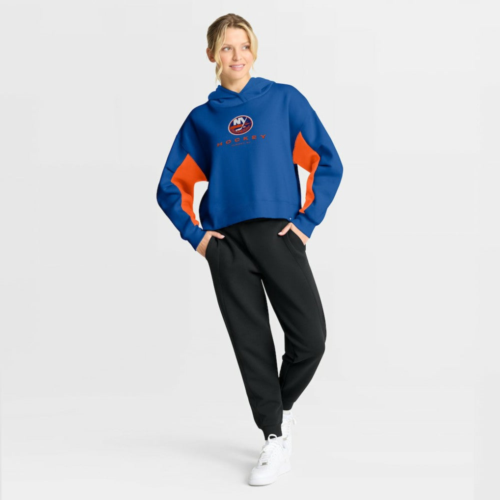 New York Islanders Fanatics Women's Back Check Boxy Hoodie Discount