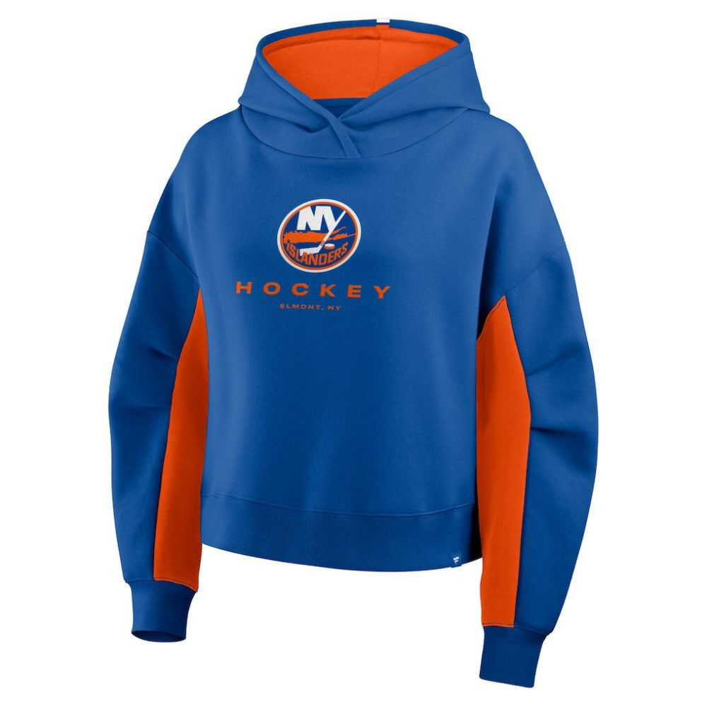 New York Islanders Fanatics Women's Back Check Boxy Hoodie Discount