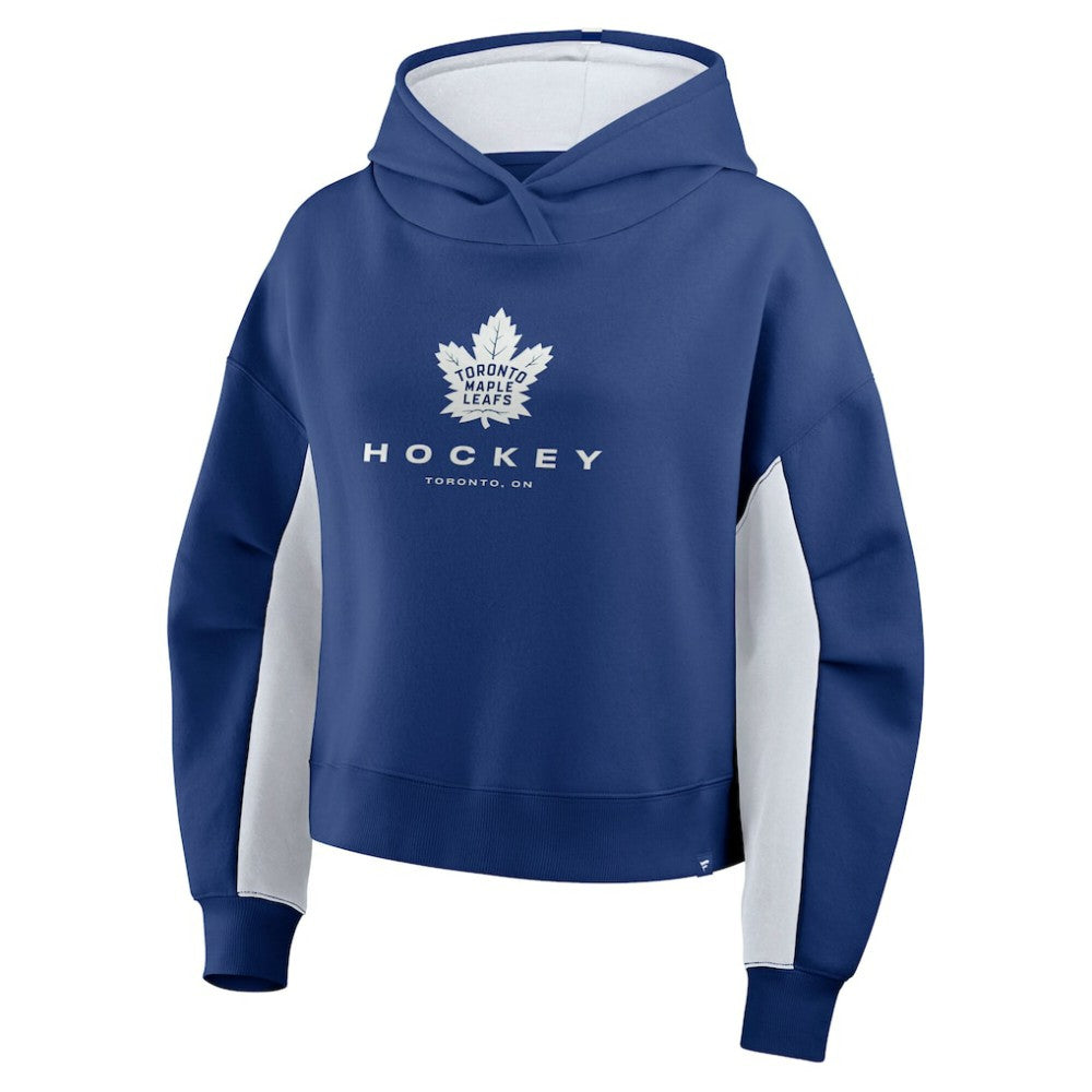 Toronto Maple Leafs Fanatics Women's Back Check Boxy Hoodie For Sale