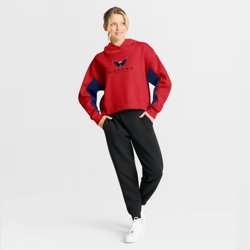 Washington Capitals Fanatics Women's Back Check Boxy Hoodie Sale