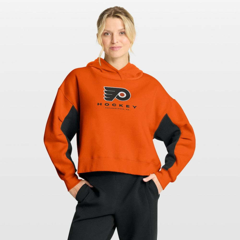 Philadelphia Flyers Fanatics Women's Back Check Boxy Hoodie On Sale