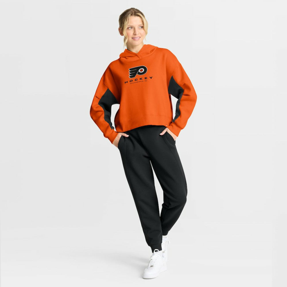 Philadelphia Flyers Fanatics Women's Back Check Boxy Hoodie On Sale