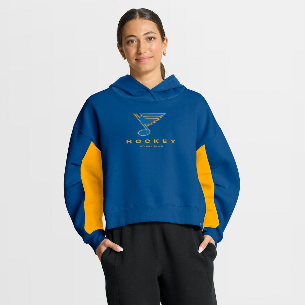 St. Louis Blues Fanatics Women's Back Check Boxy Hoodie Discount