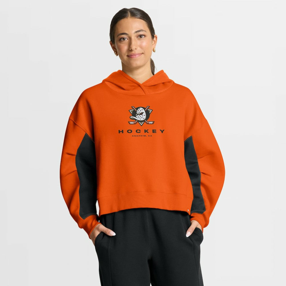 Anaheim Ducks Fanatics Women's Back Check Boxy Hoodie Discount