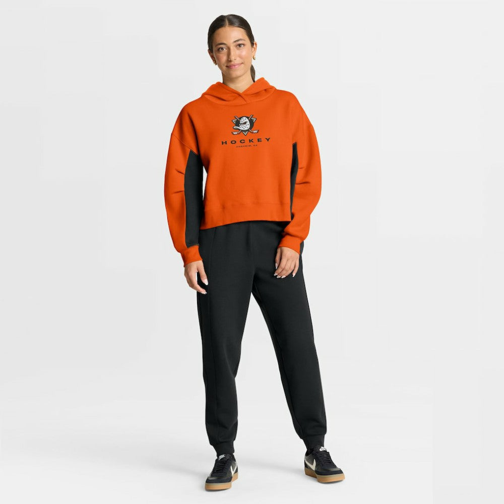 Anaheim Ducks Fanatics Women's Back Check Boxy Hoodie Discount