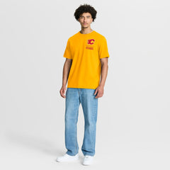 Calgary Flames Fanatics Crash The Net Legacy T-Shirt On Sale