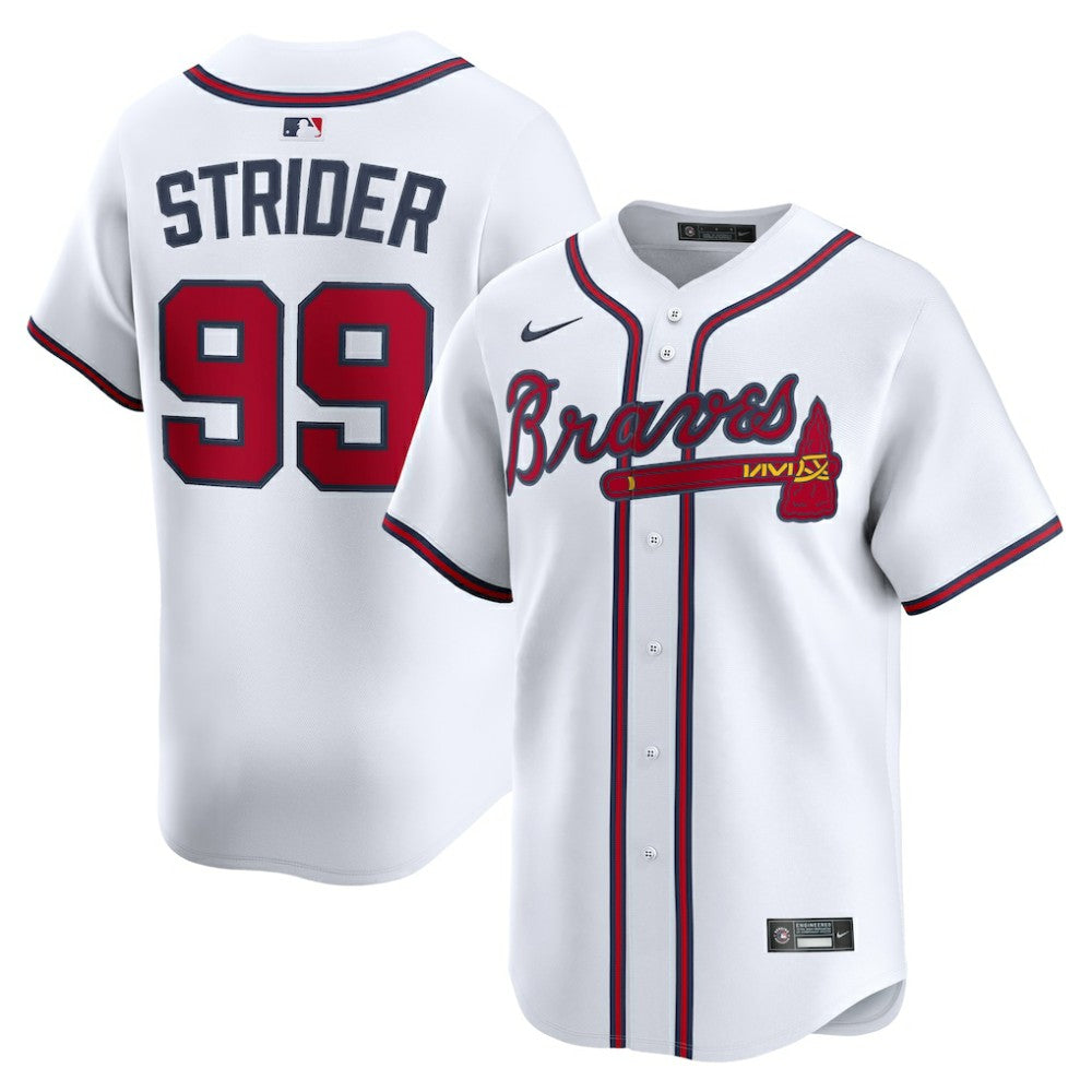 Spencer Strider Atlanta Braves Nike Home Limited Player Jersey | MLB Outlet