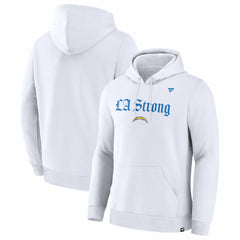 Los Angeles Chargers Fanatics Unisex LA Strong Premium Fleece Pullover Hoodie