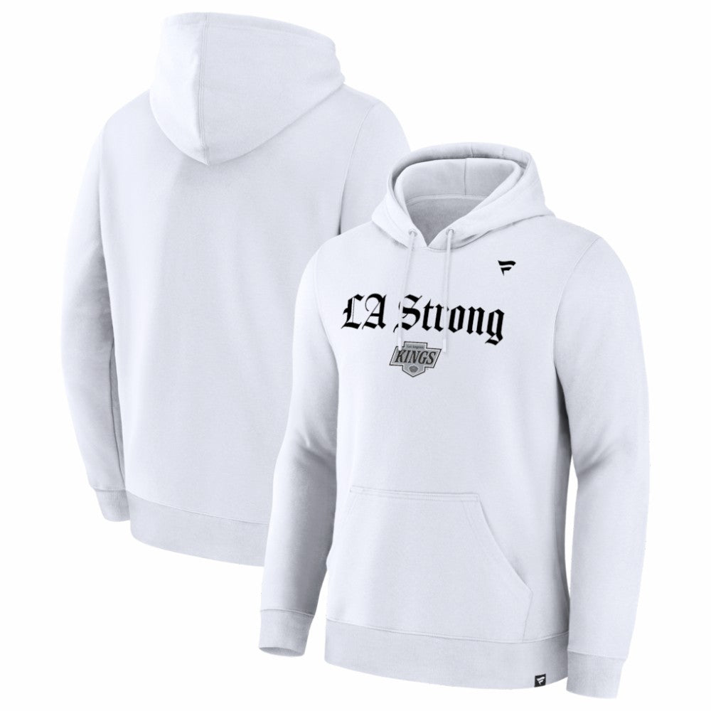 Los Angeles Kings Fanatics Unisex LA Strong Premium Fleece Pullover Hoodie Outlet