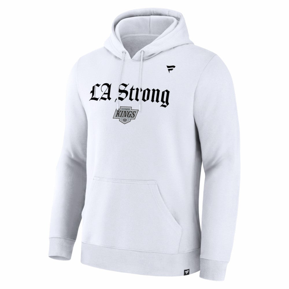 Los Angeles Kings Fanatics Unisex LA Strong Premium Fleece Pullover Hoodie Outlet