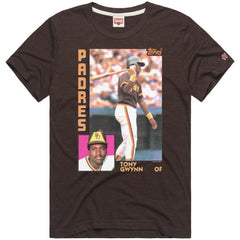 Tony Gwynn San Diego Padres Homage 1984 Topps Baseball Card Player T-Shirt | MLB Online
