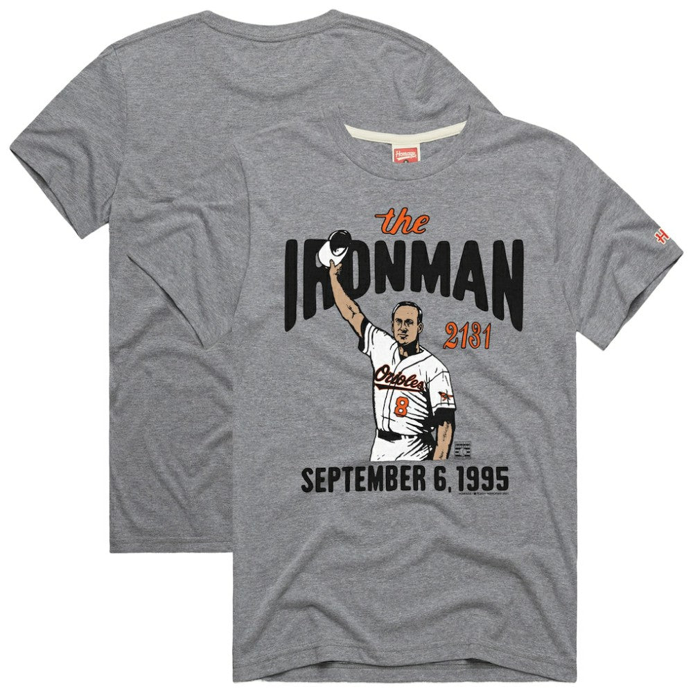 Cal Ripken Jr. Baltimore Orioles Homage Graphic Player T-Shirt | MLB For sale