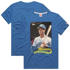 Ken Griffey Jr. Seattle Mariners Homage 1989 Topps Baseball Card Player T-Shirt | MLB Sale