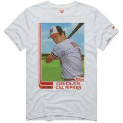 Cal Ripken Jr. Baltimore Orioles Homage 1982 Topps Baseball Card Player T-Shirt | MLB Online
