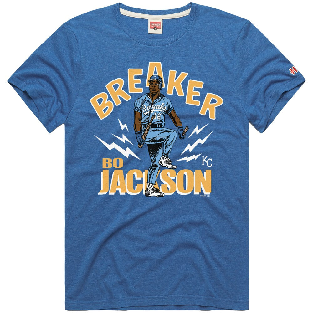 Bo Jackson Kansas City Royals Homage Graphic Player T-Shirt | MLB Sale