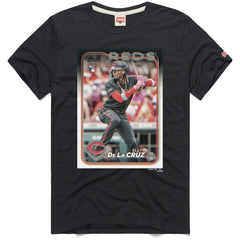 Elly De La Cruz Cincinnati Reds Homage 2024 Topps Baseball Card Player Tri-Blend T-Shirt | MLB For sale