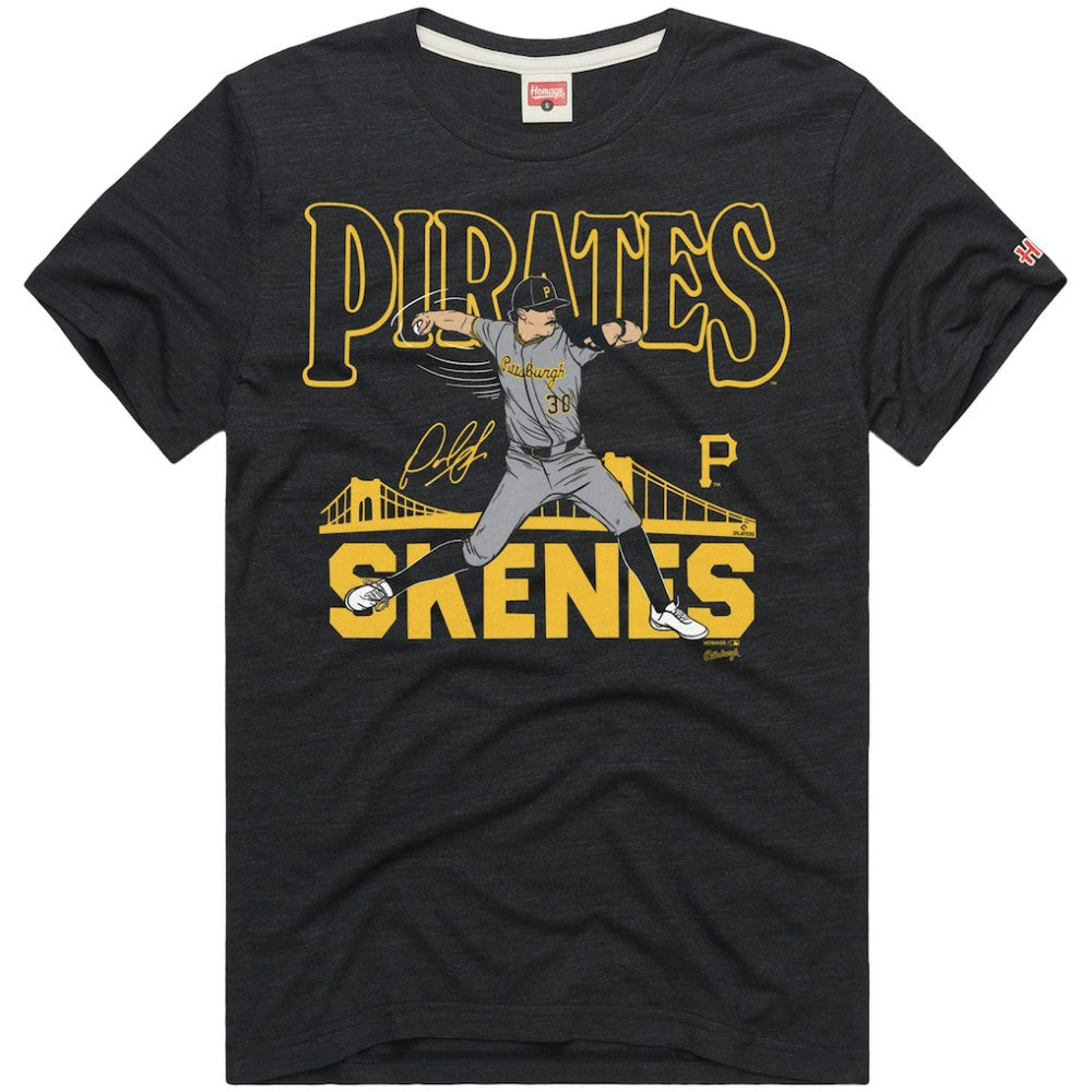 Paul Skenes Pittsburgh Pirates Homage Graphic Player Tri-Blend T-Shirt | MLB For sale