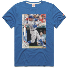 Mookie Betts Los Angeles Dodgers Homage 2020 Topps Baseball Card Player T-Shirt | MLB Discount