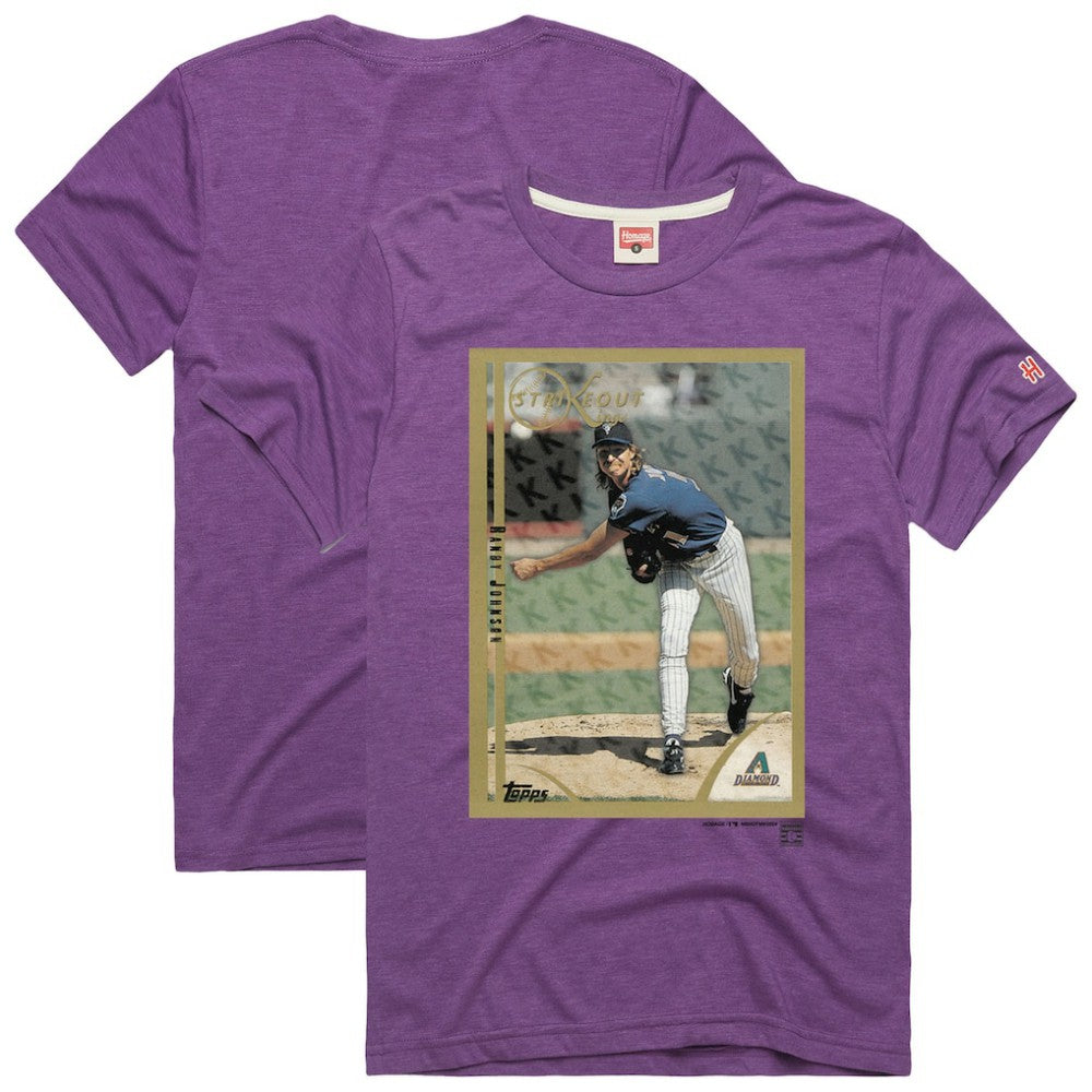 Randy Johnson Arizona Diamondbacks Homage 1999 Topps Baseball Card Player T-Shirt | MLB On Sale