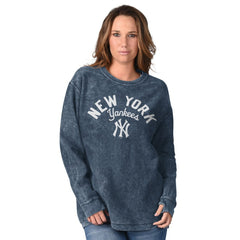 New York Yankees G-III 4Her by Carl Banks Women's Comfy Cord Pullover Sweatshirt | MLB Outlet