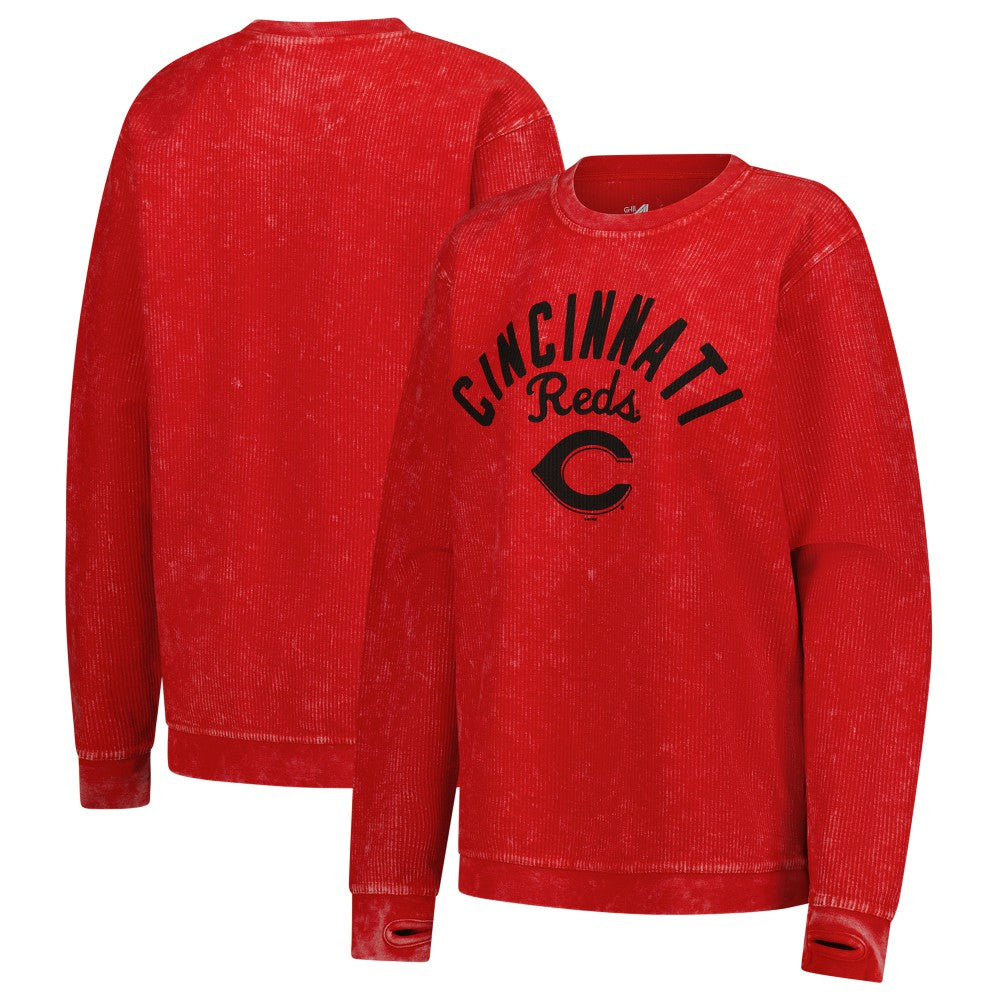 Cincinnati Reds G-III 4Her by Carl Banks Women's Comfy Cord Pullover Sweatshirt | MLB For sale