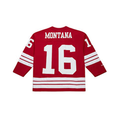 San Francisco 49ers Mitchell & Ness Joe Montana  Maxxed Out Fashion Hockey Jersey