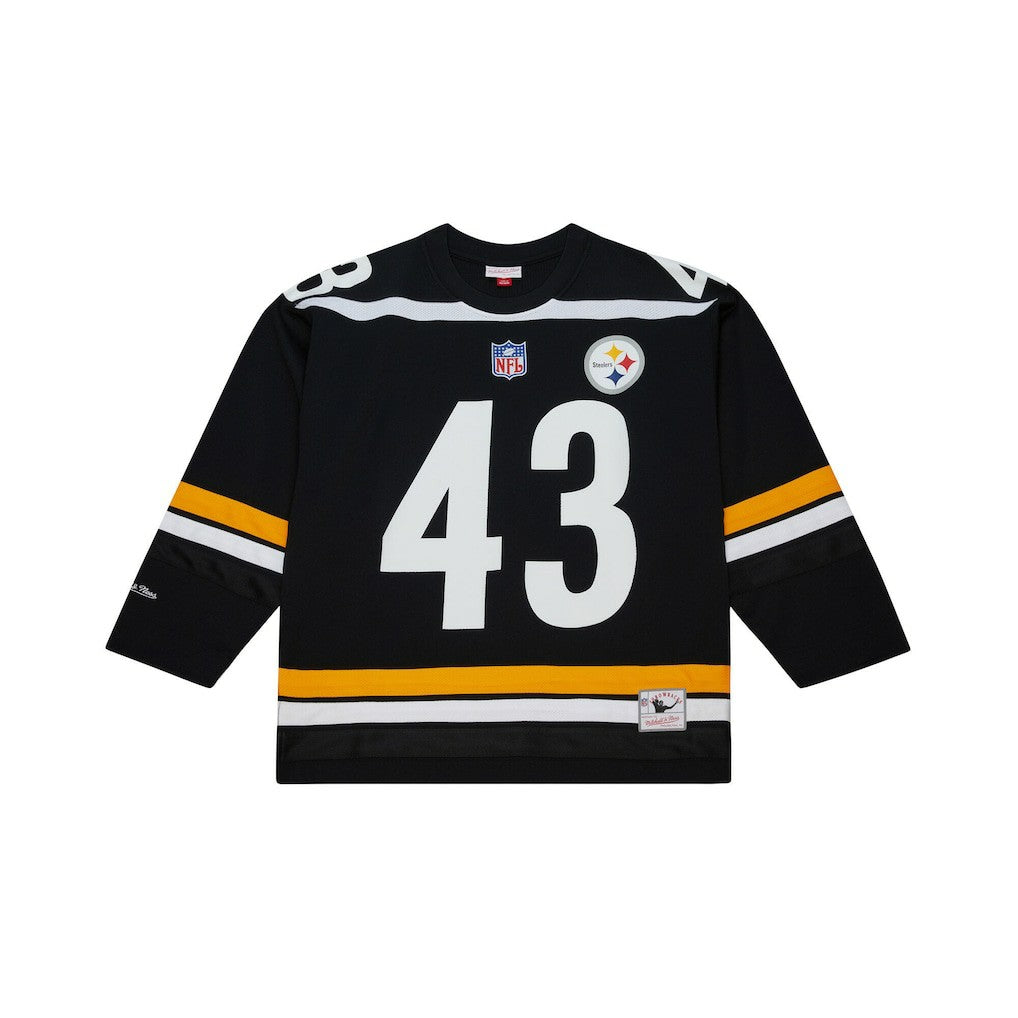 Pittsburgh Steelers Mitchell & Ness Troy Polamalu  Maxxed Out Fashion Hockey Jersey