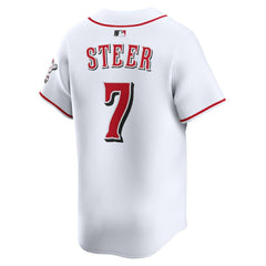 Spencer Steer Cincinnati Reds Nike Home Limited Player Jersey | MLB Sale