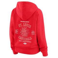 St. Louis Cardinals WEAR by Erin Andrews Women's Vintage Full-Zip Raglan Hoodie | MLB Shop