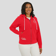St. Louis Cardinals WEAR by Erin Andrews Women's Vintage Full-Zip Raglan Hoodie | MLB Shop