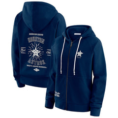 Houston Astros WEAR by Erin Andrews Women's Vintage Full-Zip Raglan Hoodie | MLB Discount