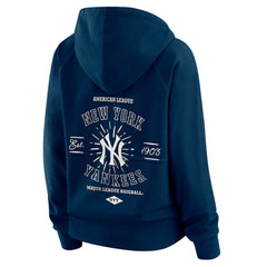 New York Yankees WEAR by Erin Andrews Women's Vintage Full-Zip Raglan Hoodie | MLB Outlet