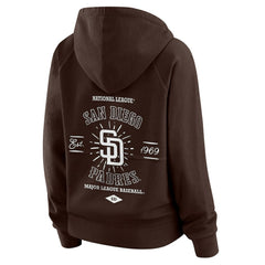 San Diego Padres WEAR by Erin Andrews Women's Vintage Full-Zip Raglan Hoodie | MLB Online