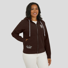San Diego Padres WEAR by Erin Andrews Women's Vintage Full-Zip Raglan Hoodie | MLB Online
