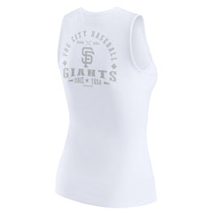 San Francisco Giants WEAR by Erin Andrews Women's Rib-Knit Henley Tank Top | MLB Online