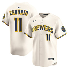 Jackson Chourio Milwaukee Brewers Nike Home Limited Jersey | MLB Shop